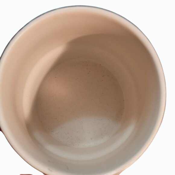 Set of 2 Starbucks 2016 Blue Floral PomPom Matte Stoneware Coffee Mug Cup FLAWS - Picture 7 of 8